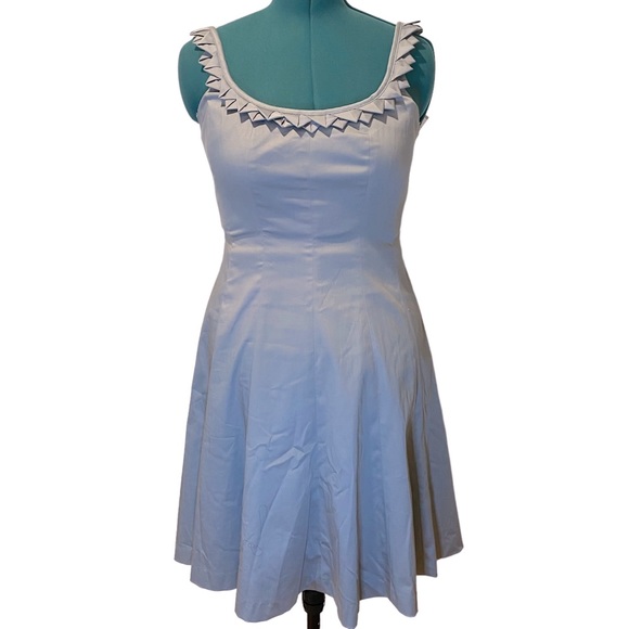 NWT Nine West Dew Drop Fit & Flare Silver Tank Dress Size 12 - Picture 1 of 15